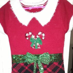 girls sweater christmas dress